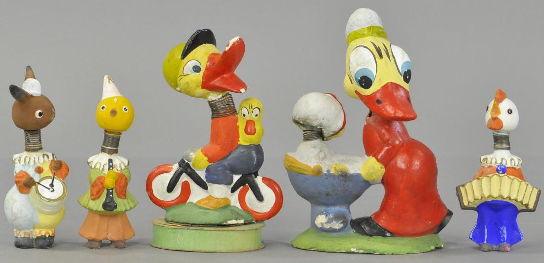 FIVE DUCK SPRING NODDERS (1 of 3)