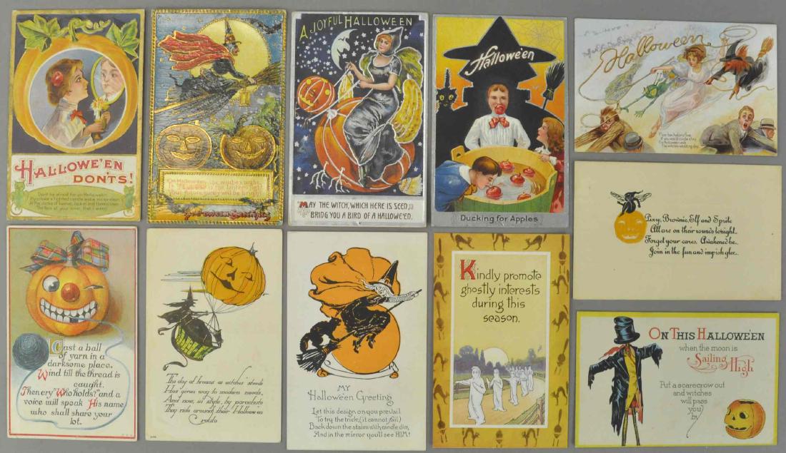 ELEVEN EARLY HALLOWEEN POSTCARDS (1 of 2)