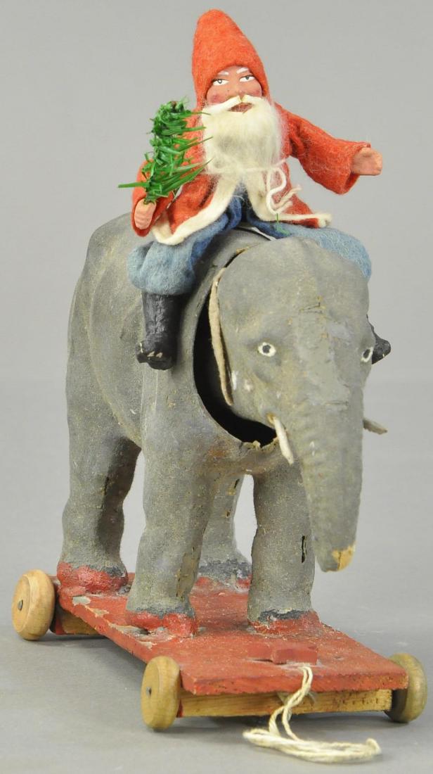 SANTA ON ELEPHANT PULL TOY (1 of 3)