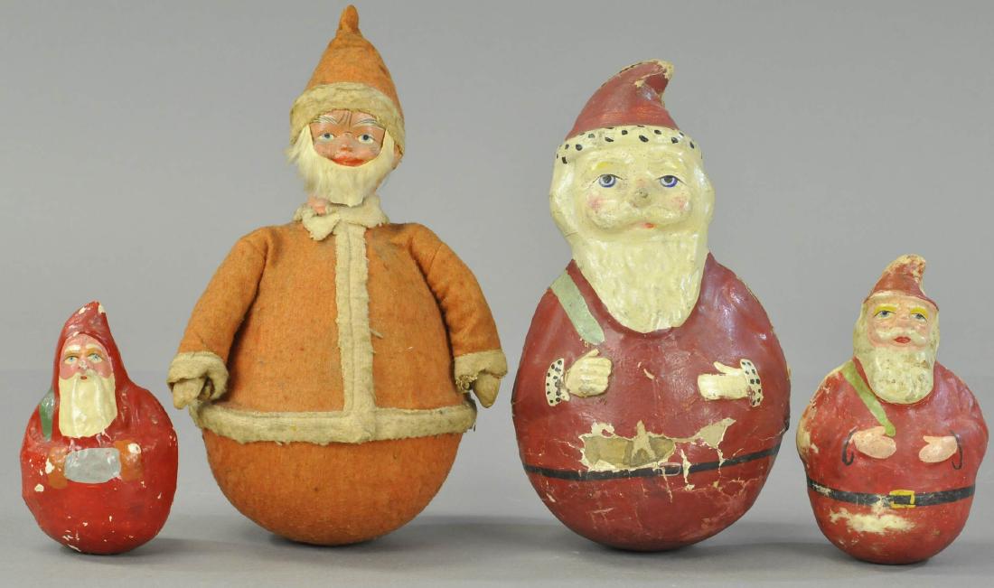 FOUR SANTA CLAUS ROLY POLYS (1 of 2)
