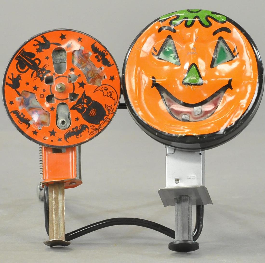 TWO HARD TO FIND HALLOWEEN SPARKLERS: 187. TWO HARD TO FIND HALLOWEEN SPARKLERS | Both work well, but need new flints, (Exc. Cond.) | 5" - 6" l.