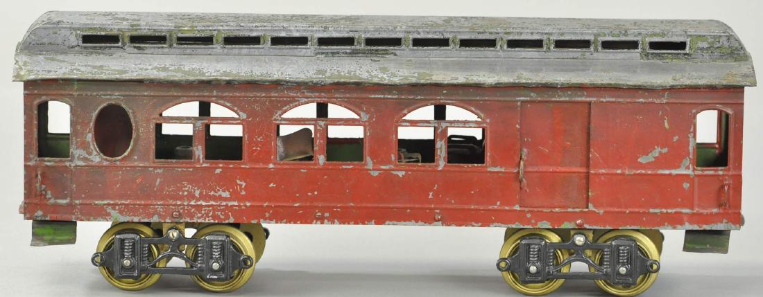 VOLTAMP BAGGAGE CAR: 308. VOLTAMP BAGGAGE CAR | Missing step and couplers, replacement wheels and trucks, restored. | 16" l.