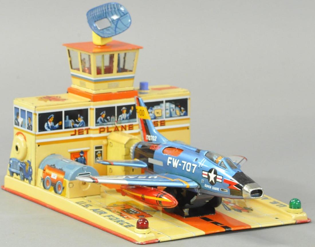 YONEZAWA FW-707 JET PLANE AND BASE (1 of 3)