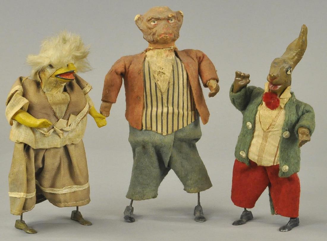 THREE GERMAN COMPOSITION ANIMAL WALKERS (1 of 2)