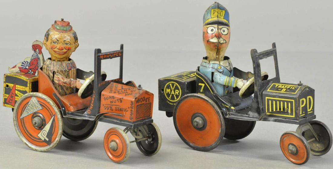 PAIR OF MARX CARS - FUNNY FLIVVER/BEAT IT KOP (1 of 3)