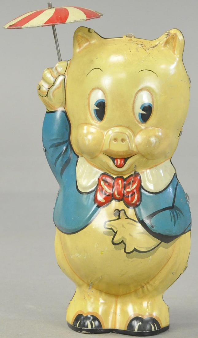 MARX PORKY PIG W/ TWIRLING UMBRELLA (1 of 3)