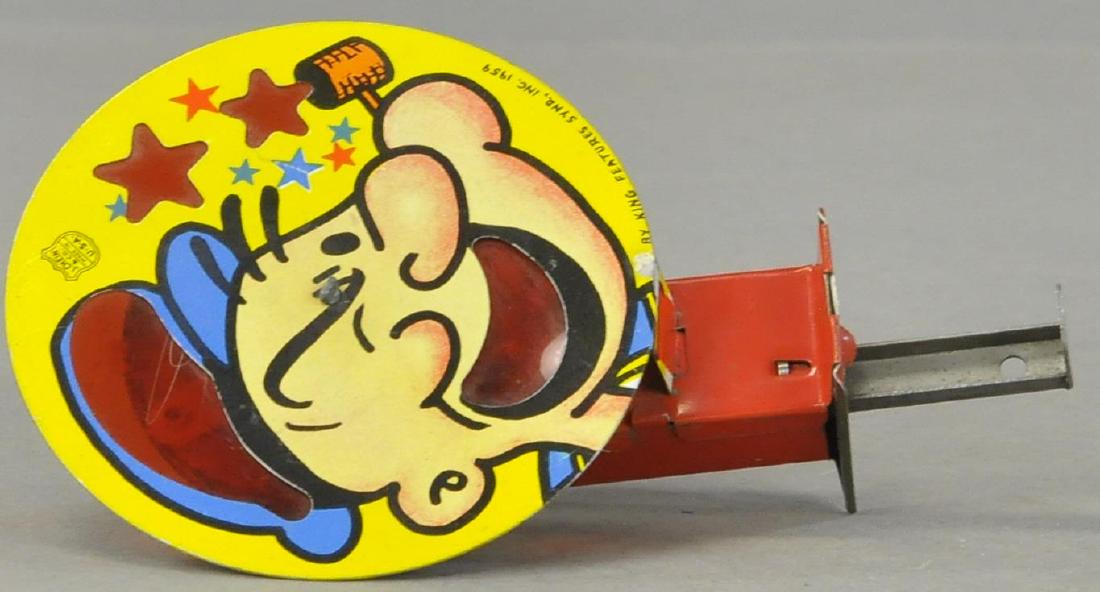 POPEYE CIRCULAR SPARKLER: 1170. POPEYE CIRCULAR SPARKLER | Flint is worn on light, tin in All Original Condition. | 5.5" l.