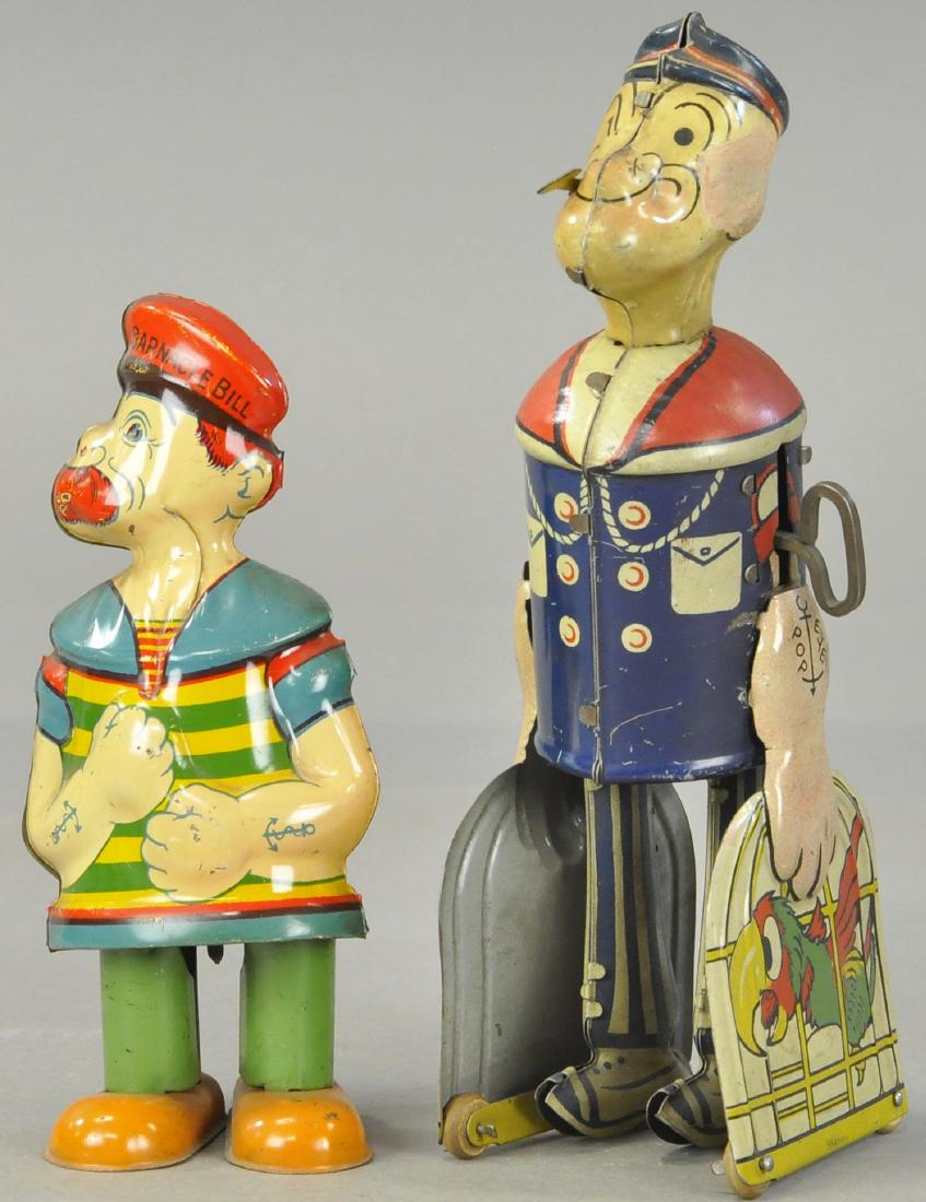 CHEIN POPEYE W/ CAGES & BRUTUS WIND-UPS (1 of 3)