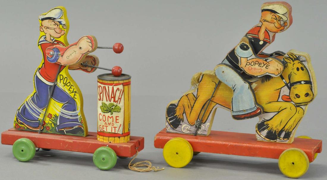 PAIR OF FISHER PRICE POPEYE TOYS (1 of 3)