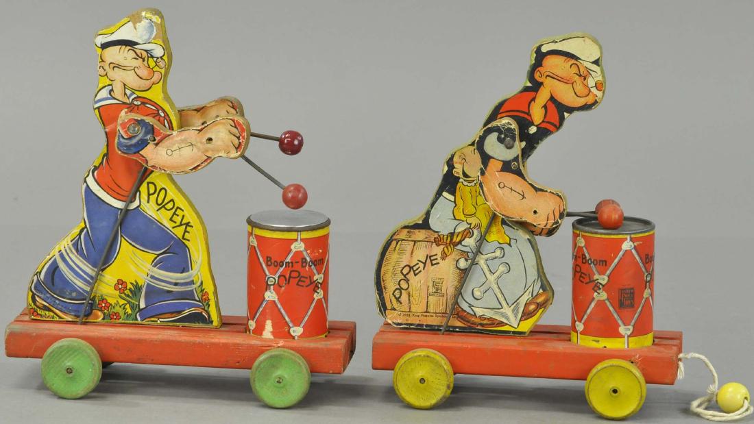 PAIR OF FISHER PRICE POPEYE TOYS (1 of 3)