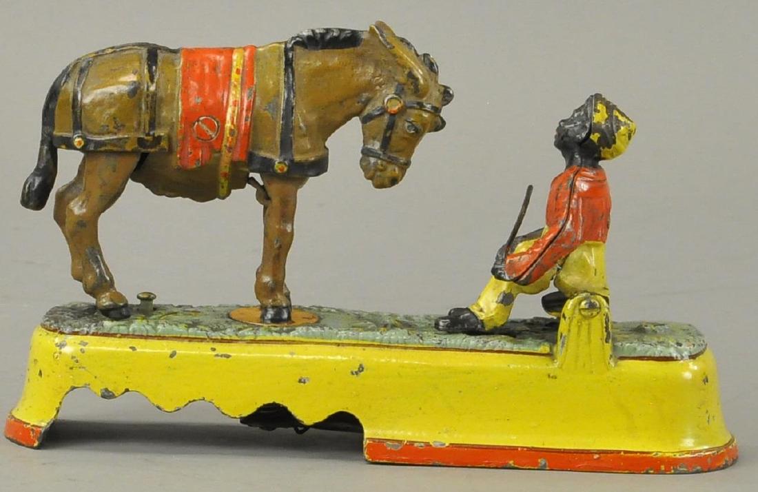 SPISE A MULE BENCH MECHANICAL BANK (1 of 3)