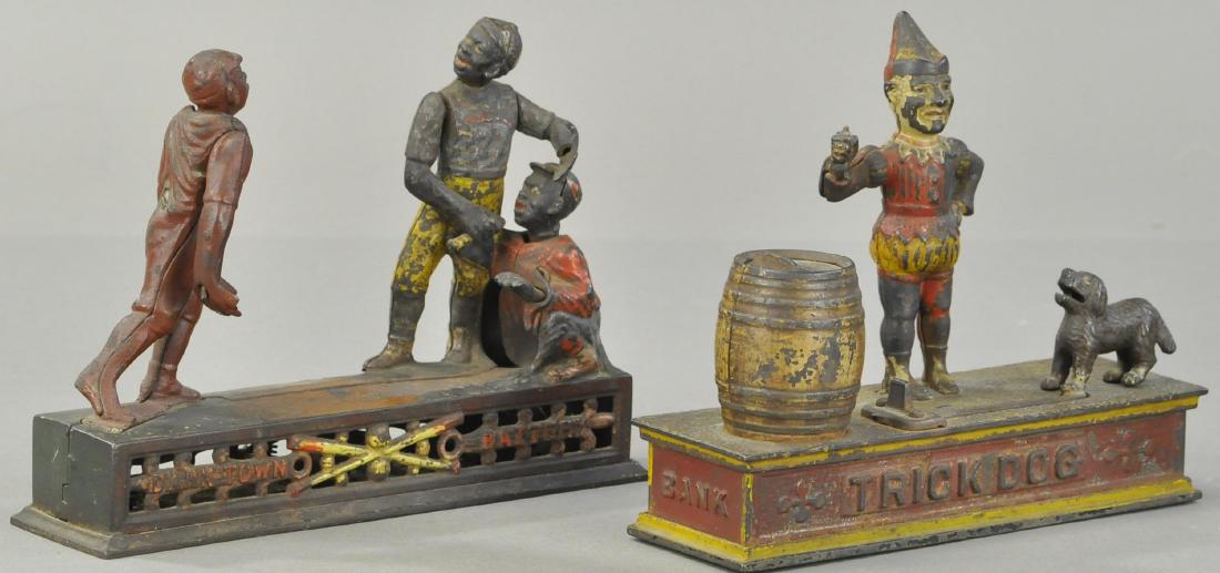 DARKTOWN BATERY & TRICK DOG MECHANICAL BANKS (1 of 3)