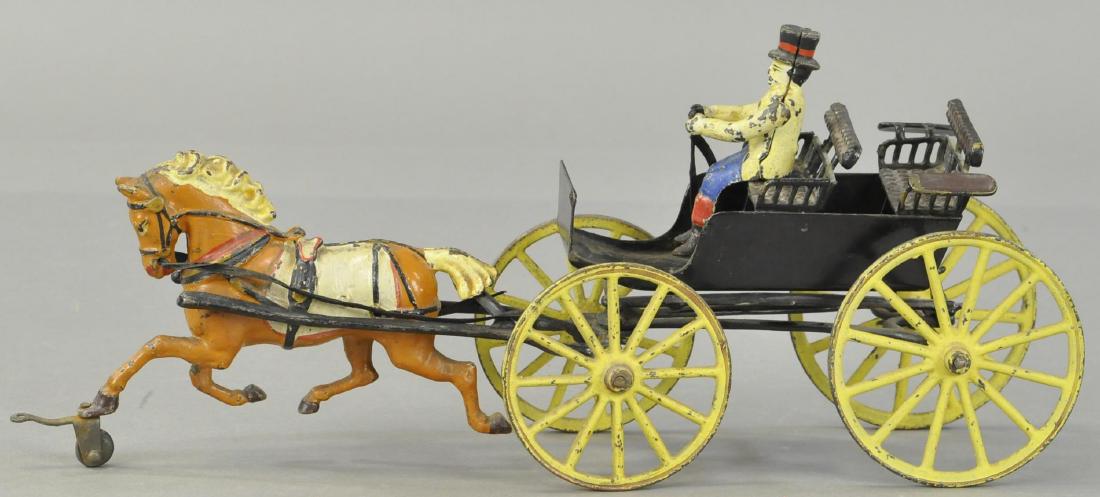 PRATT & LETCHWORTH HORSE DRAWN SURREY: 1601. PRATT & LETCHWORTH HORSE DRAWN SURREY | All Original Condition. | 15.5" l.