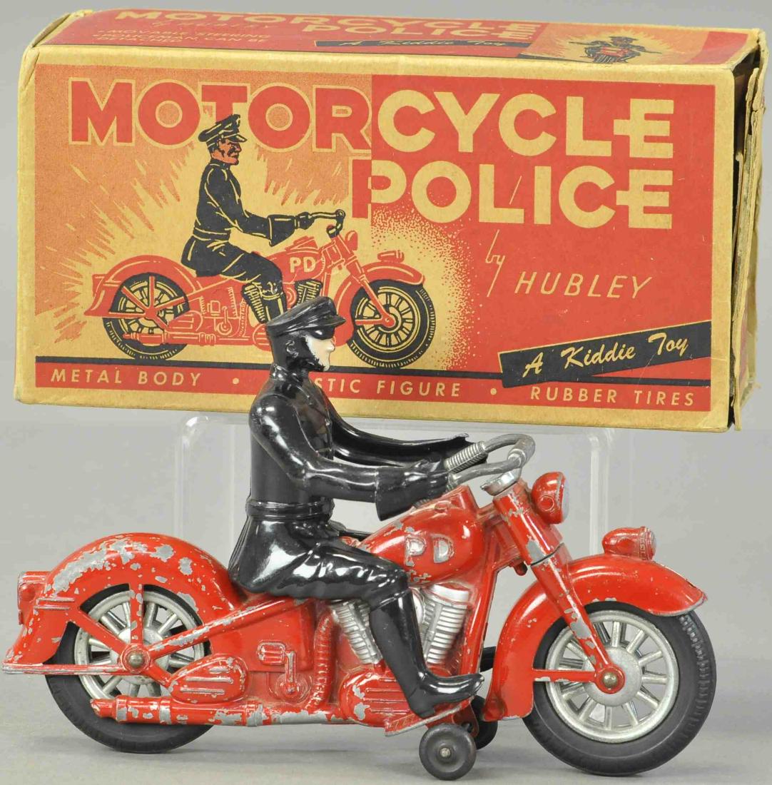 BOXED KIDDIE TOY RED CYCLE: 1724. BOXED KIDDIE TOY RED CYCLE | All Original Condition. | 8" l