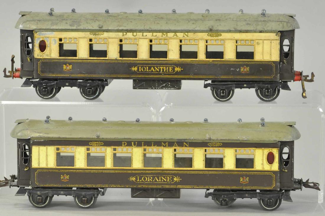 TWO HORNBY PULLMAN CARS: 331. TWO HORNBY PULLMAN CARS | All Original Condition. | O gauge. Each 13" l.