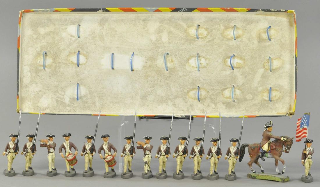 BOXED ELASTOLIN REVOLUTIONARY WAR SOLDIERS (1 of 2)