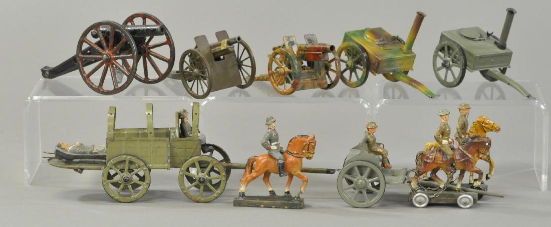 GROUP OF ELASOLIN, LINEOL, AND OTHER MILITARIA: 341. GROUP OF ELASOLIN, LINEOL, AND OTHER MILITARIA | All Original Condition.