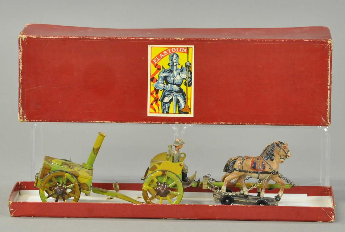 BOXED ELASTOLIN MILLITARY KITCHEN WAGON (1 of 1)