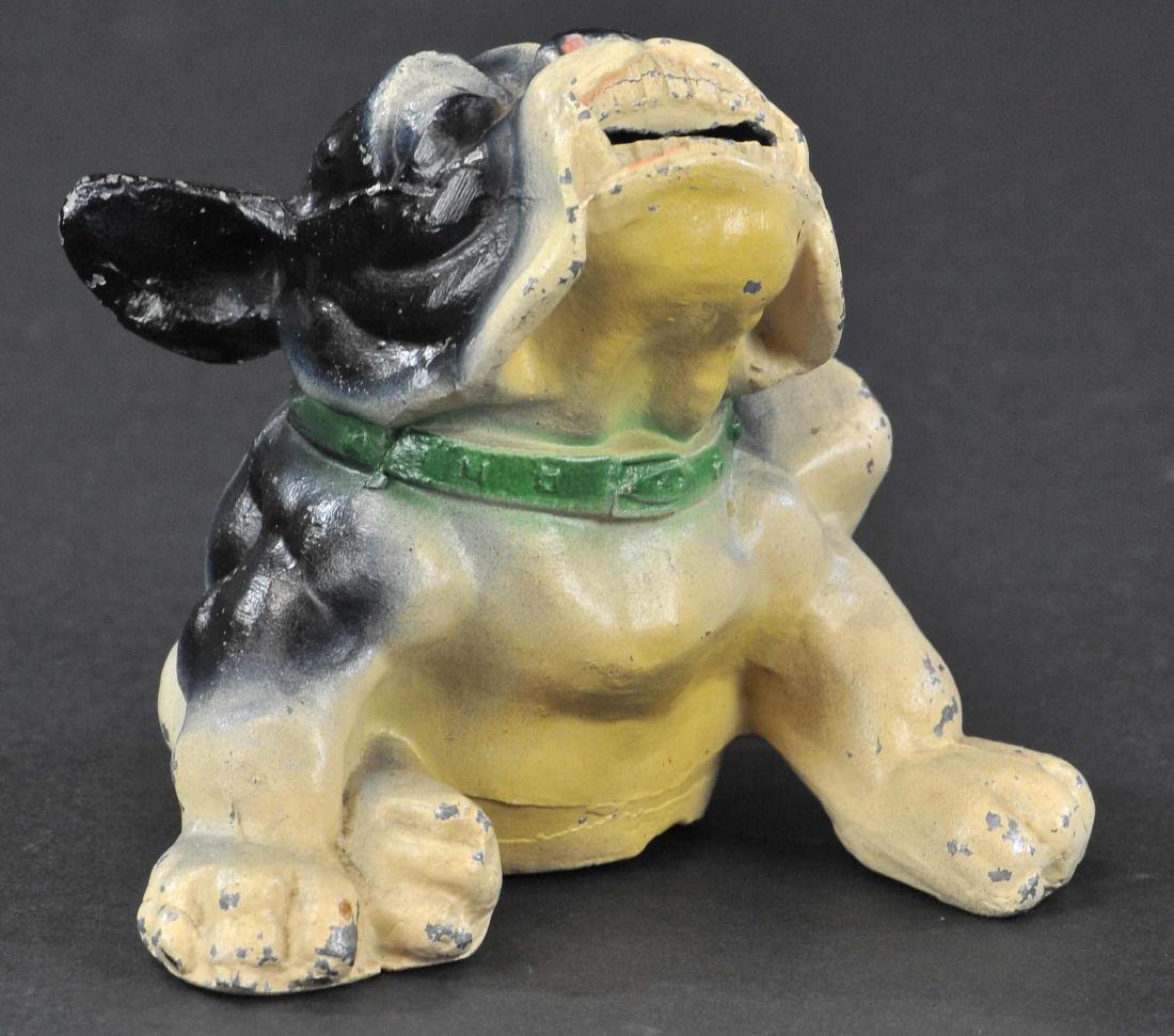 HUBLEY SCRATCHING BULLDOG STILL BANK (1 of 4)