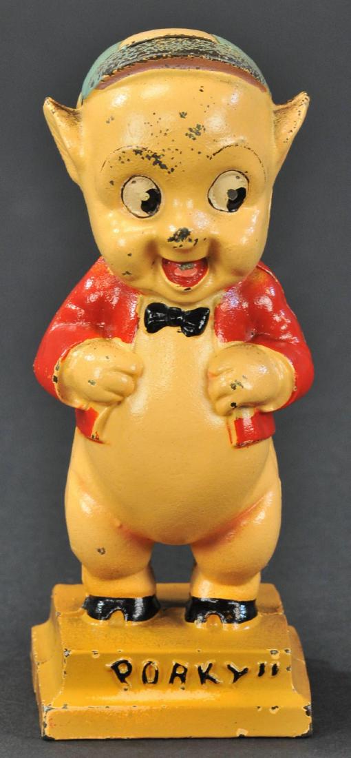 HUBLEY PORKY PIG STILL BANK (1 of 4)
