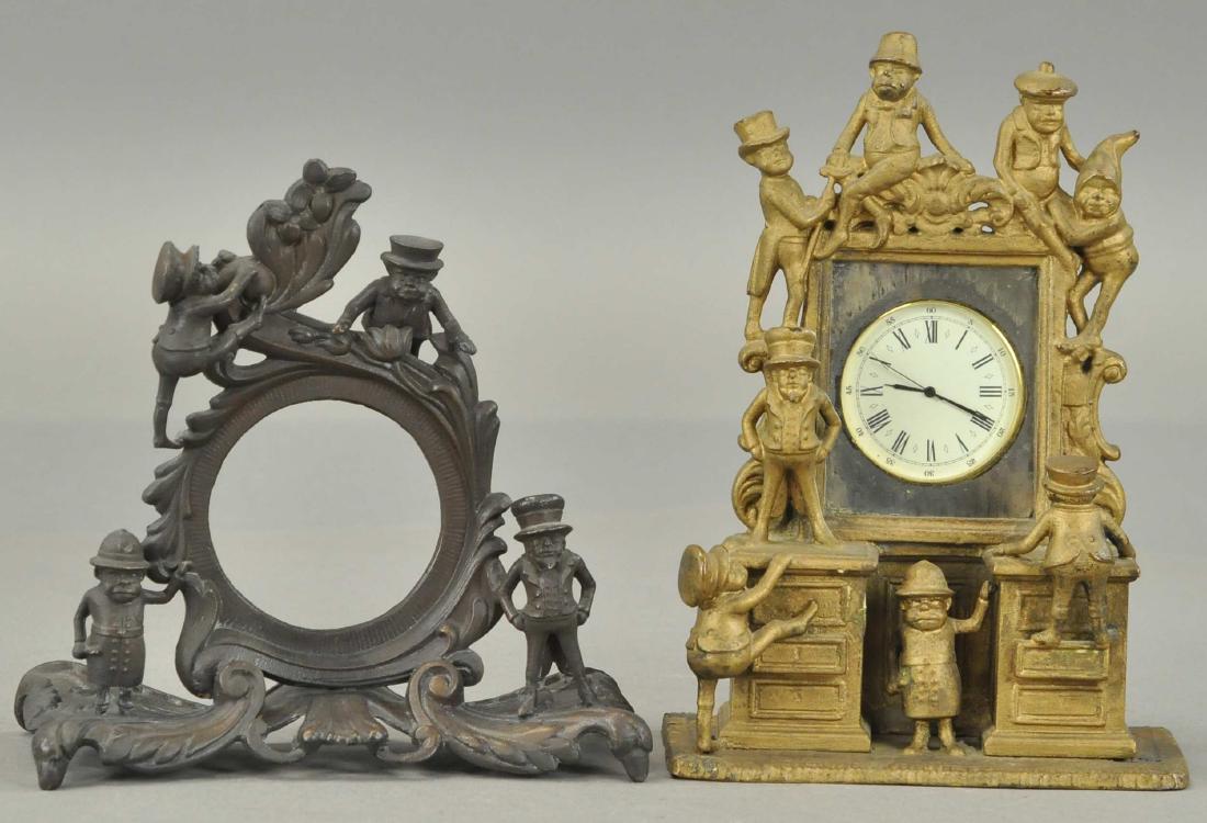 TWO BROWNIE POCKET WATCH HOLDERS (1 of 3)