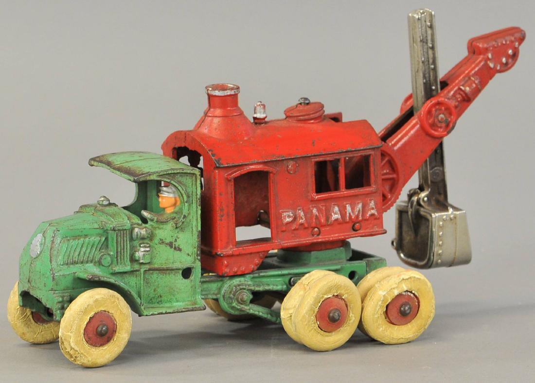 LARGEST HUBLEY MACK PANAMA STEAM SHOVEL: 226. LARGEST HUBLEY MACK PANAMA STEAM SHOVEL | circa 1930s. 12.5" l.