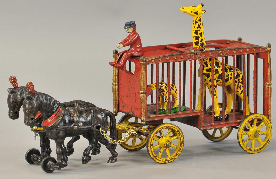 HUBLEY ROYAL CIRCUS GIRAFFE CAGE WAGON (1 of 3)