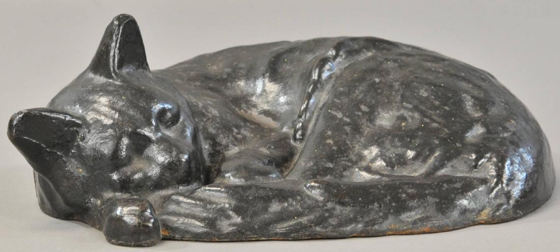 SLEEPING CAT DOORSTOP (1 of 3)