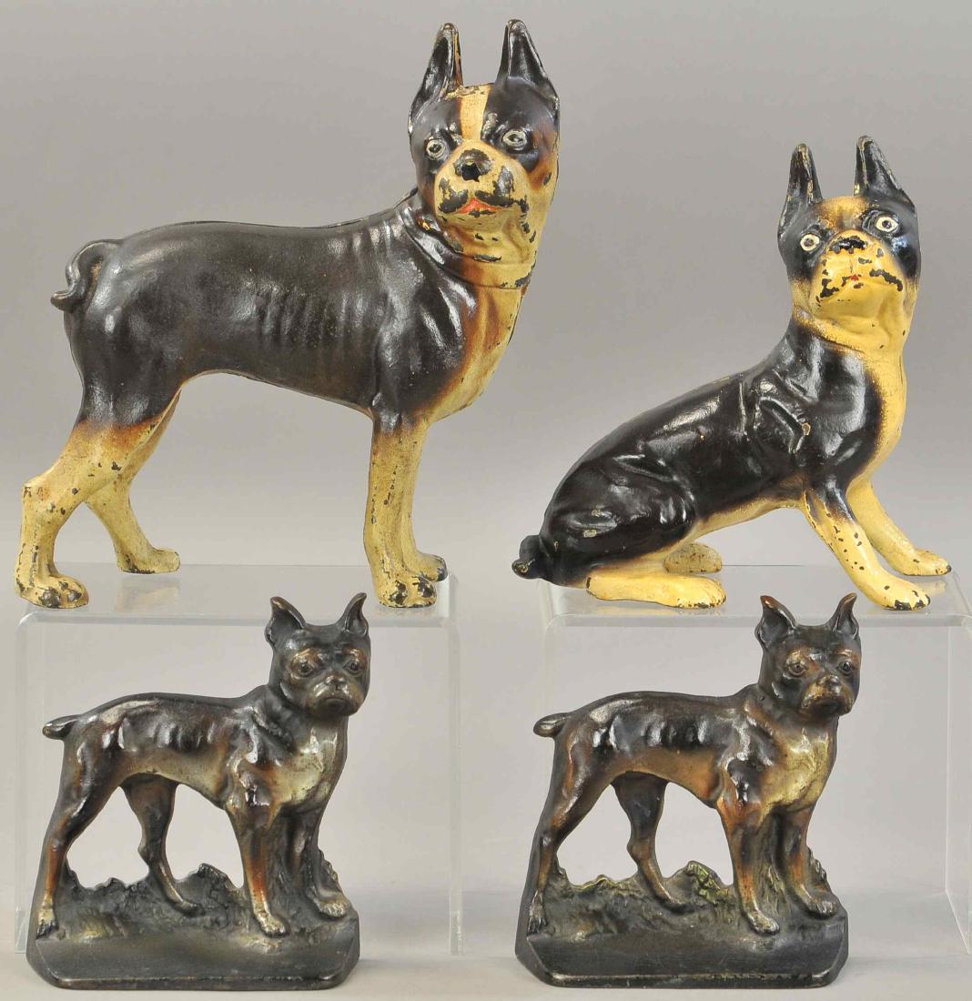 GROUPING OF BOSTON TERRIER DOORSTOPS & BOOKENDS (1 of 2)