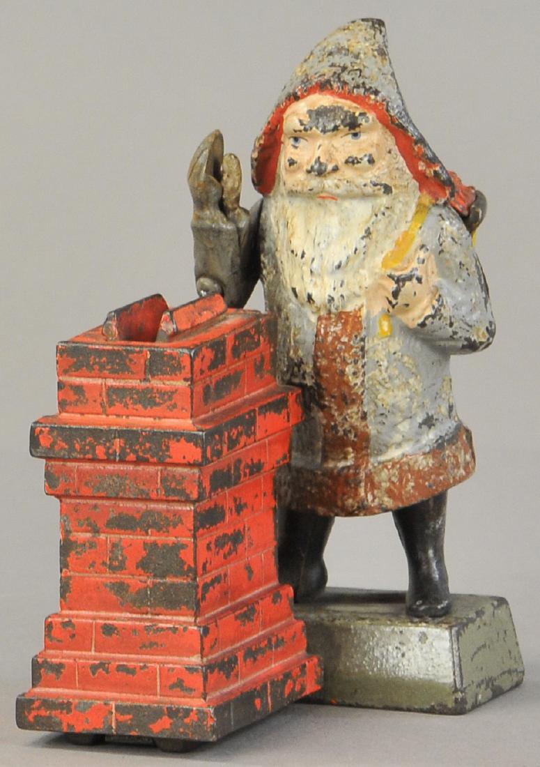 SANTA AT CHIMNEY MECHANICAL BANK (1 of 3)