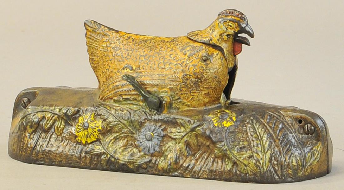 HEN AND CHICK MECHANICAL BANK (1 of 2)
