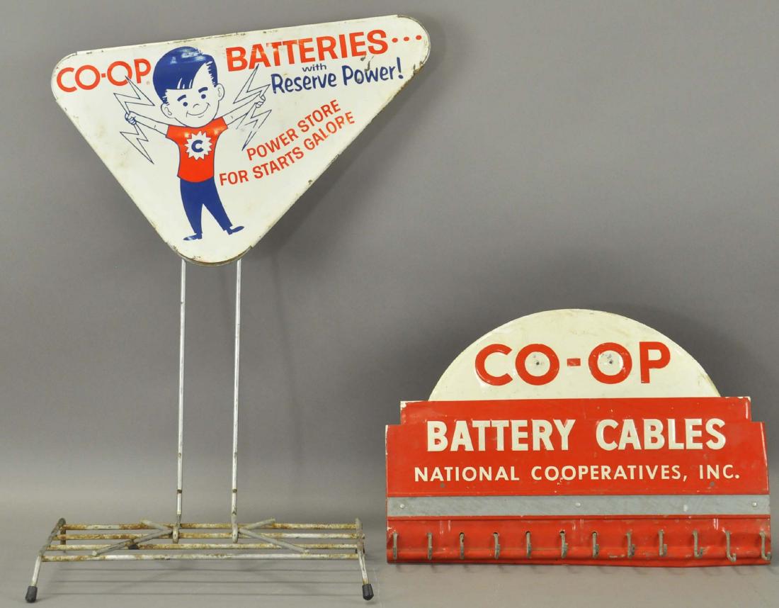 TWO CO-OP BATTERY SIGNS (1 of 2)