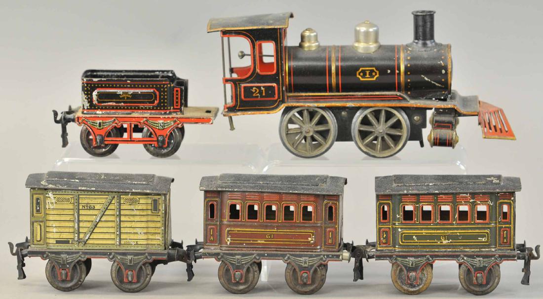 THE 1ST MARKLIN LITHOGRAPH PASSENGER SET (1 of 3)