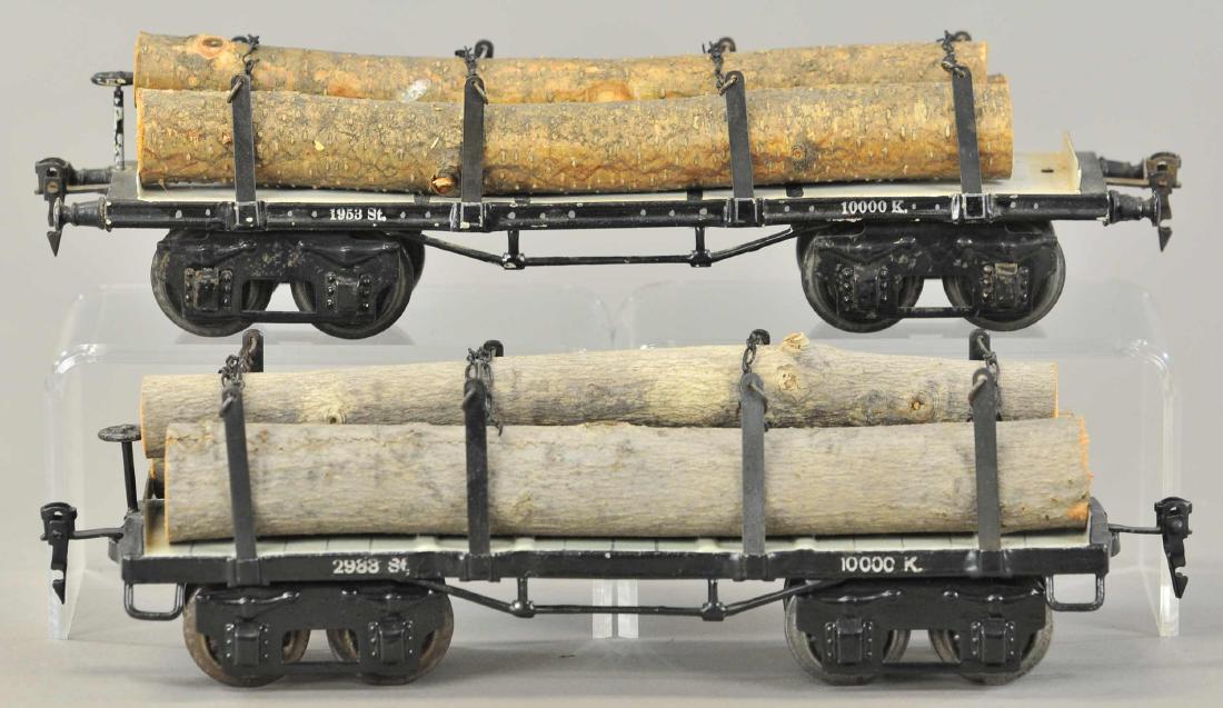 PAIR OF MARKLIN LOG CARS (1 of 3)