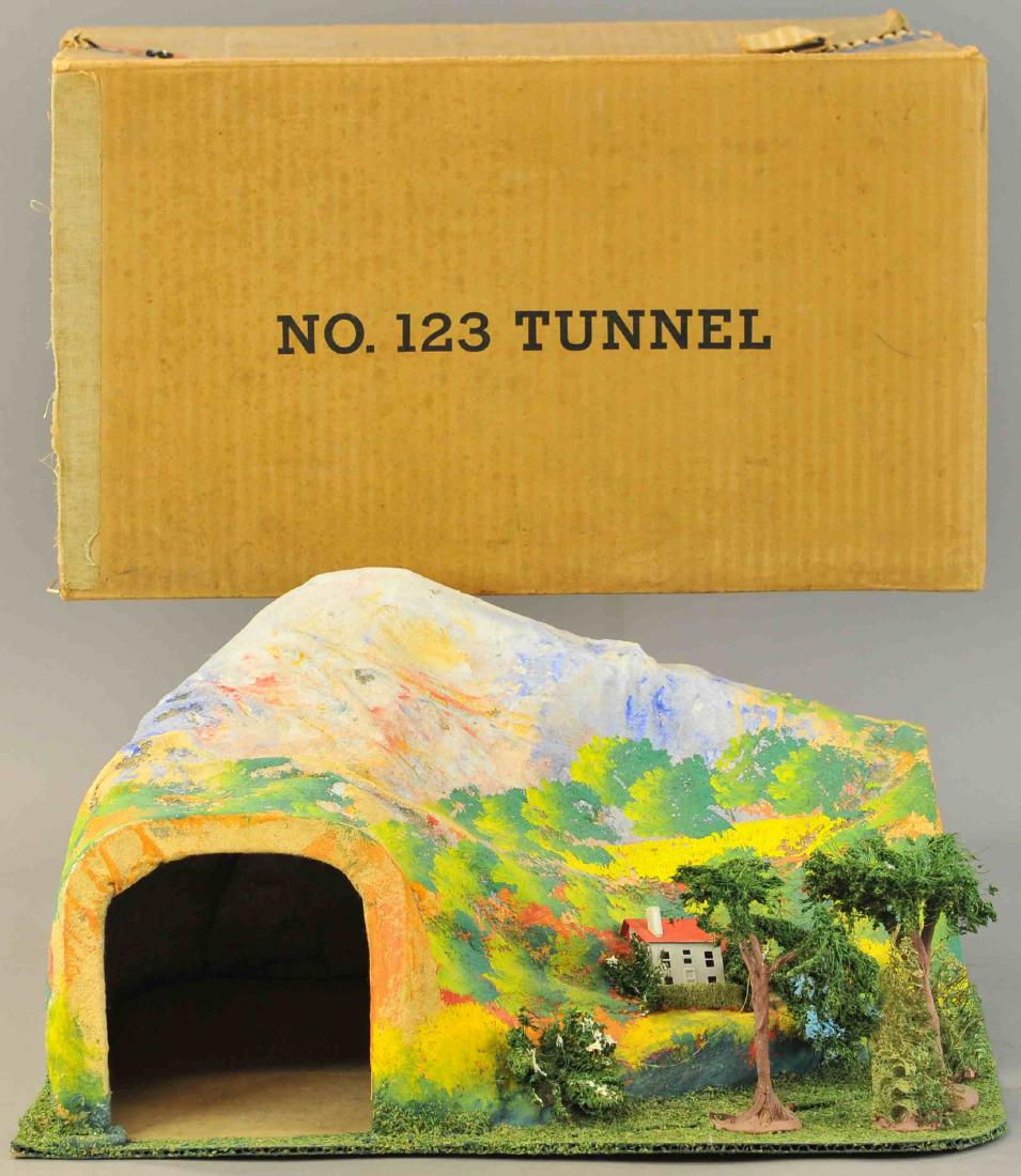 BOXED LIONEL NO. 123 TUNNEL: 1334. BOXED LIONEL NO. 123 TUNNEL | O gauge. 17" X 18".