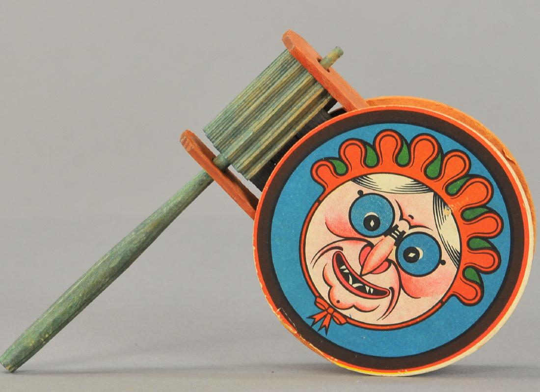 CARDBOARD LITHO, WOOD RATCHET NOISE MAKER