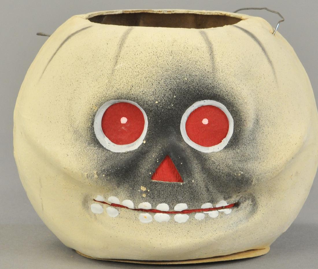 MOLDED CARDBOARD GHOST HEAD LANTERN (1 of 3)