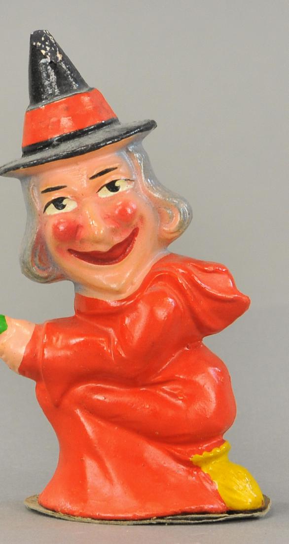 SMILING WITCH ON BROOMSTICK (1 of 3)