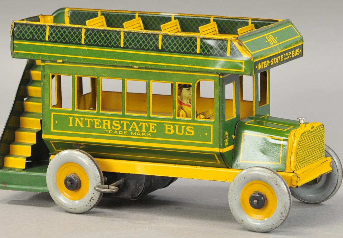 STRAUSS DOUBLE DECKER BUS - GREEN (1 of 3)