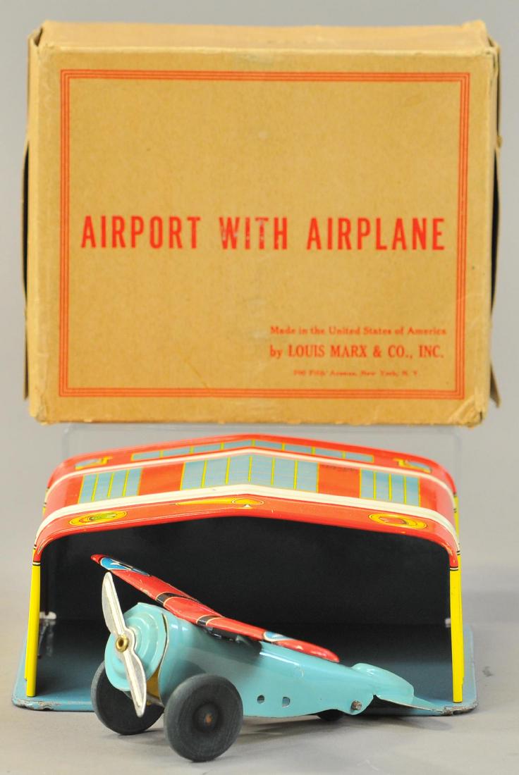BOXED MARX AIRPORT W/AIRPLANE (1 of 3)