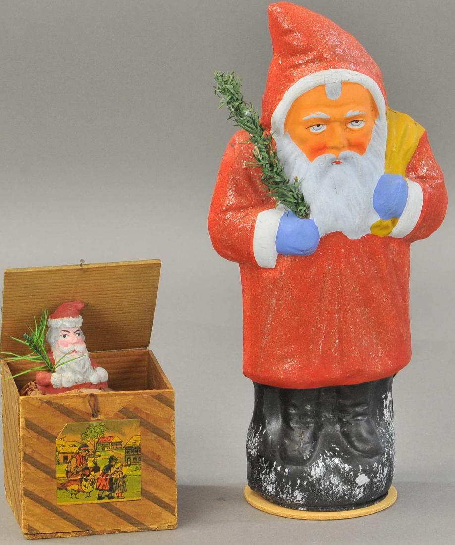 TWO GERMAN SANTA CLAUS FIGURES (1 of 3)
