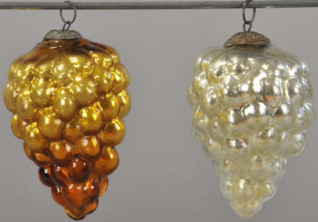 TWO GERMAN GRAPE KUGELS (1 of 2)