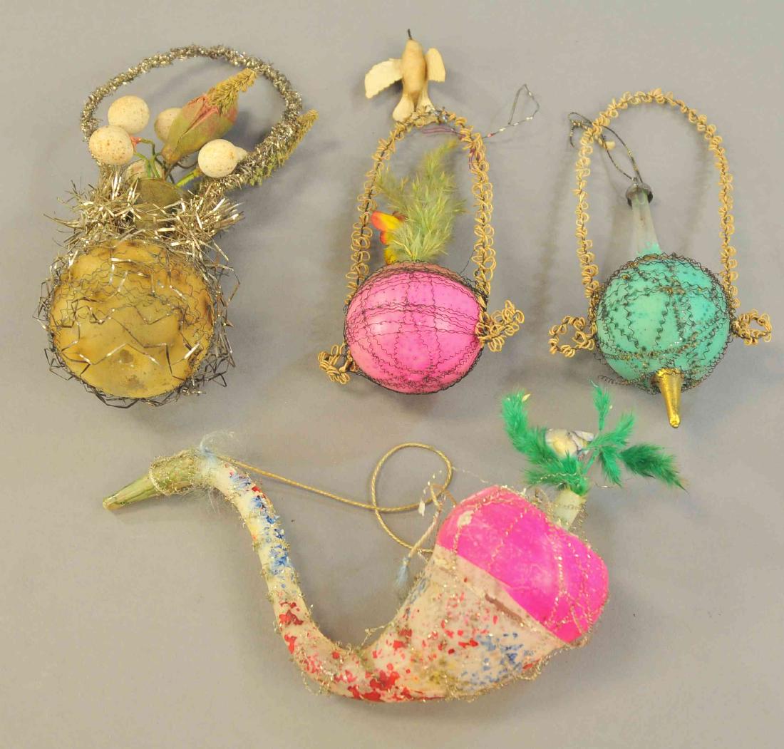 FOUR WIRE WRAP VICTORIAN ORNAMENTS (1 of 2)