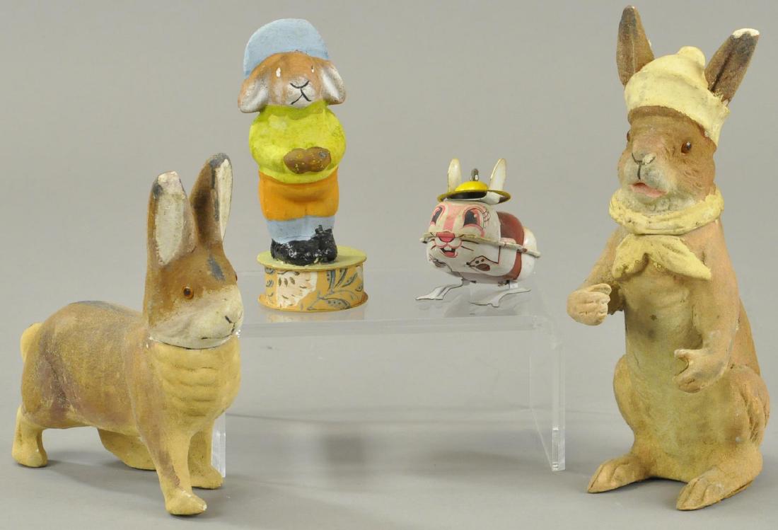 GROUPING OF FOUR EASTER BUNNIES (1 of 2)