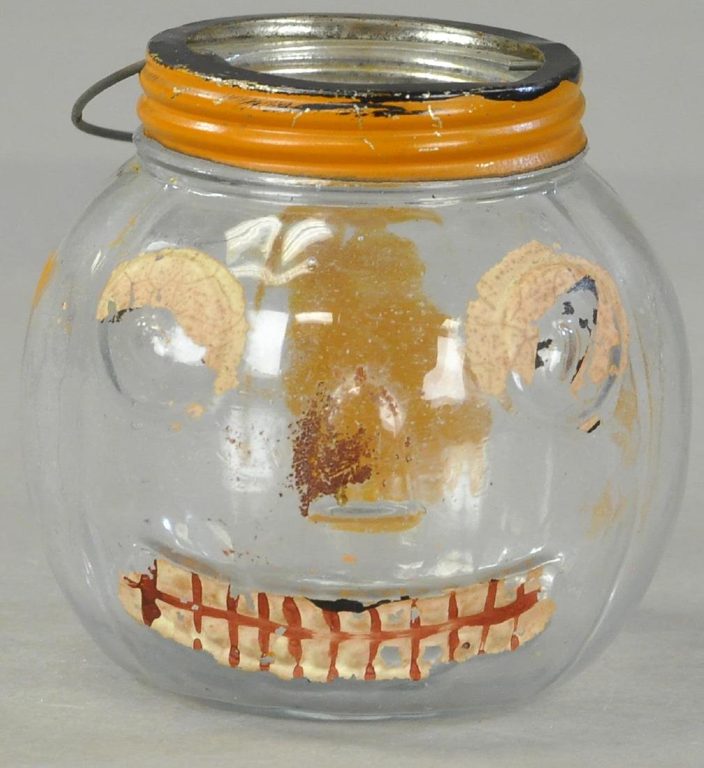 PRE 1920'S GLASS JACK-0-LANTERN (1 of 3)