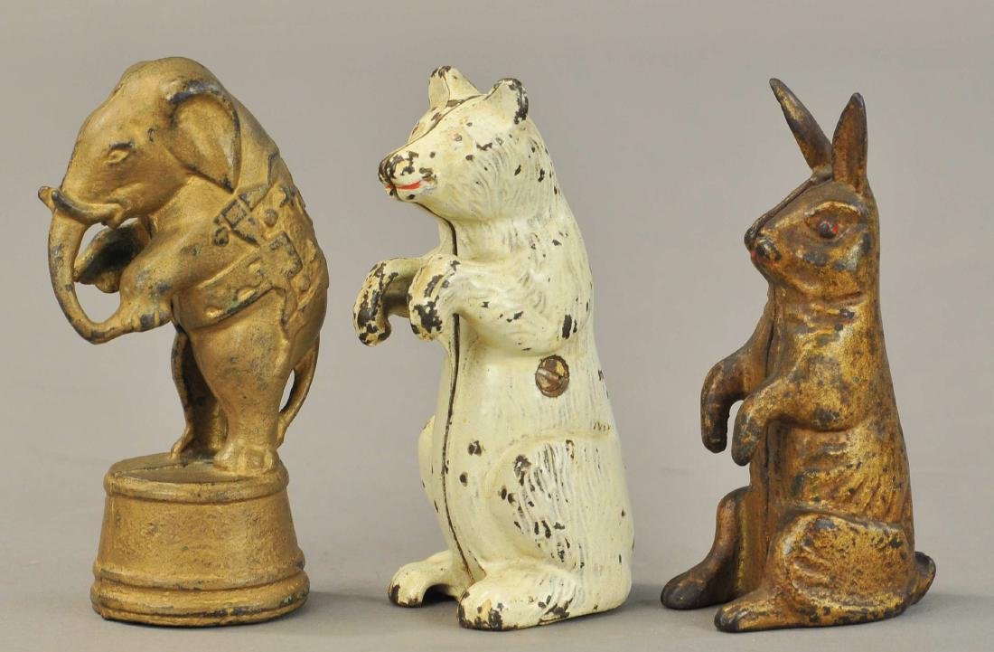 THREE ANIMAL STILL BANKS - WHITE BEAR (1 of 3)