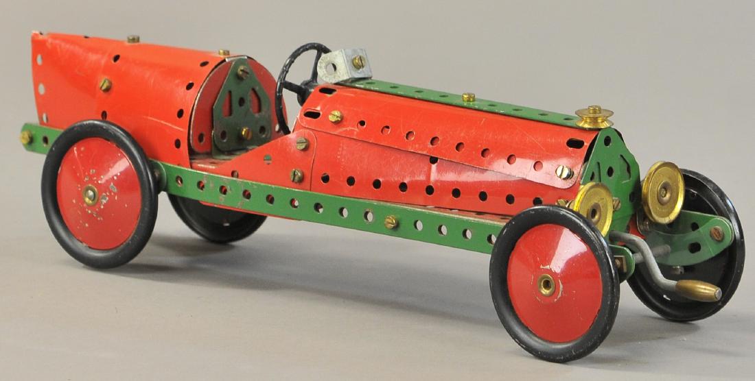 MECCANO/ERECTOR WIND-UP RACE CAR (1 of 3)