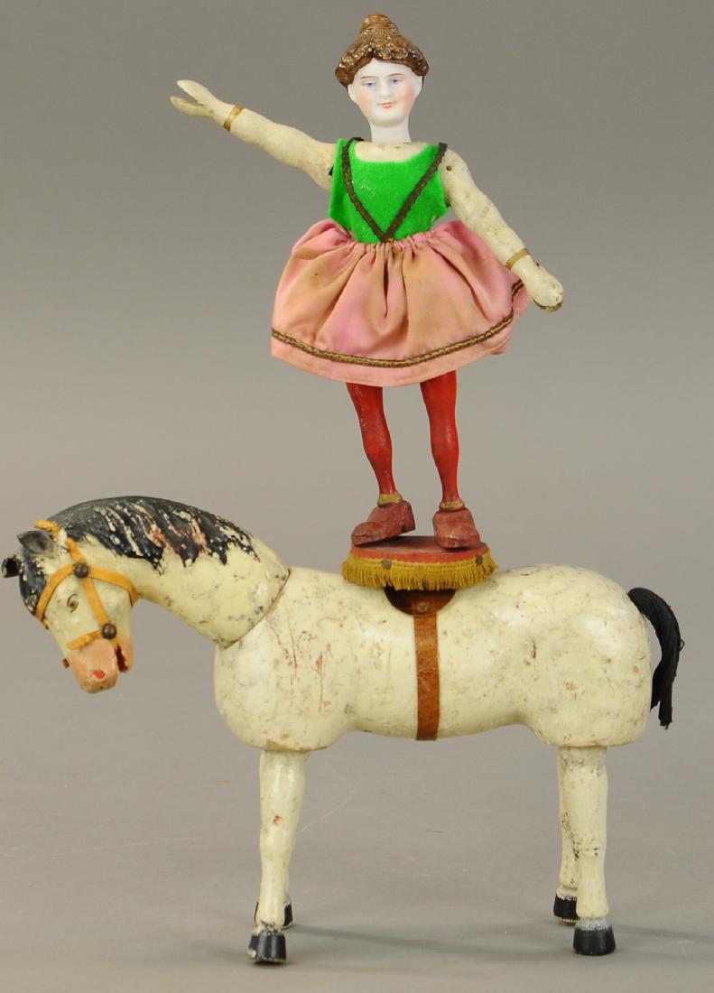 SCHOENHUT LADY ACROBAT AND HORSE (1 of 3)