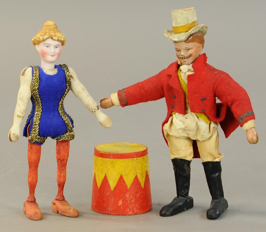 SCHOENHUT RINGMASTERS AND LADY ACROBAT (1 of 3)