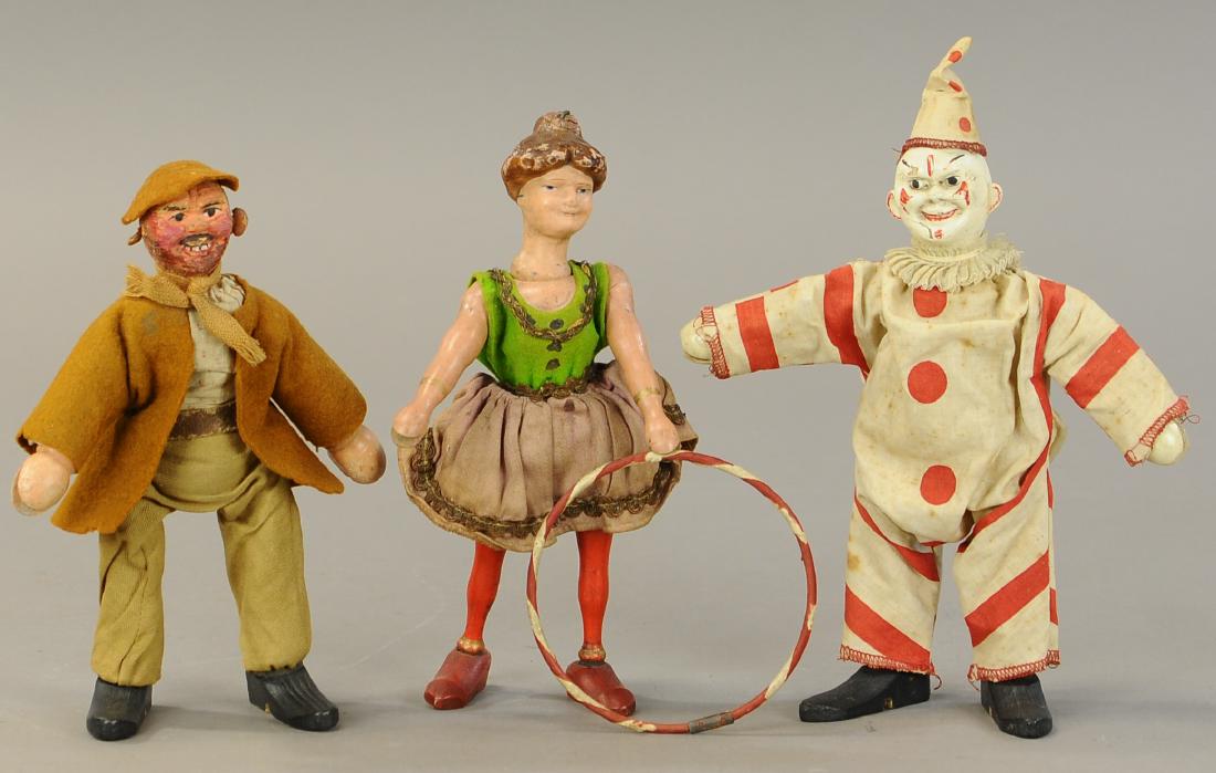 THREE SCHOENHUT CIRCUS FIGURES (1 of 3)